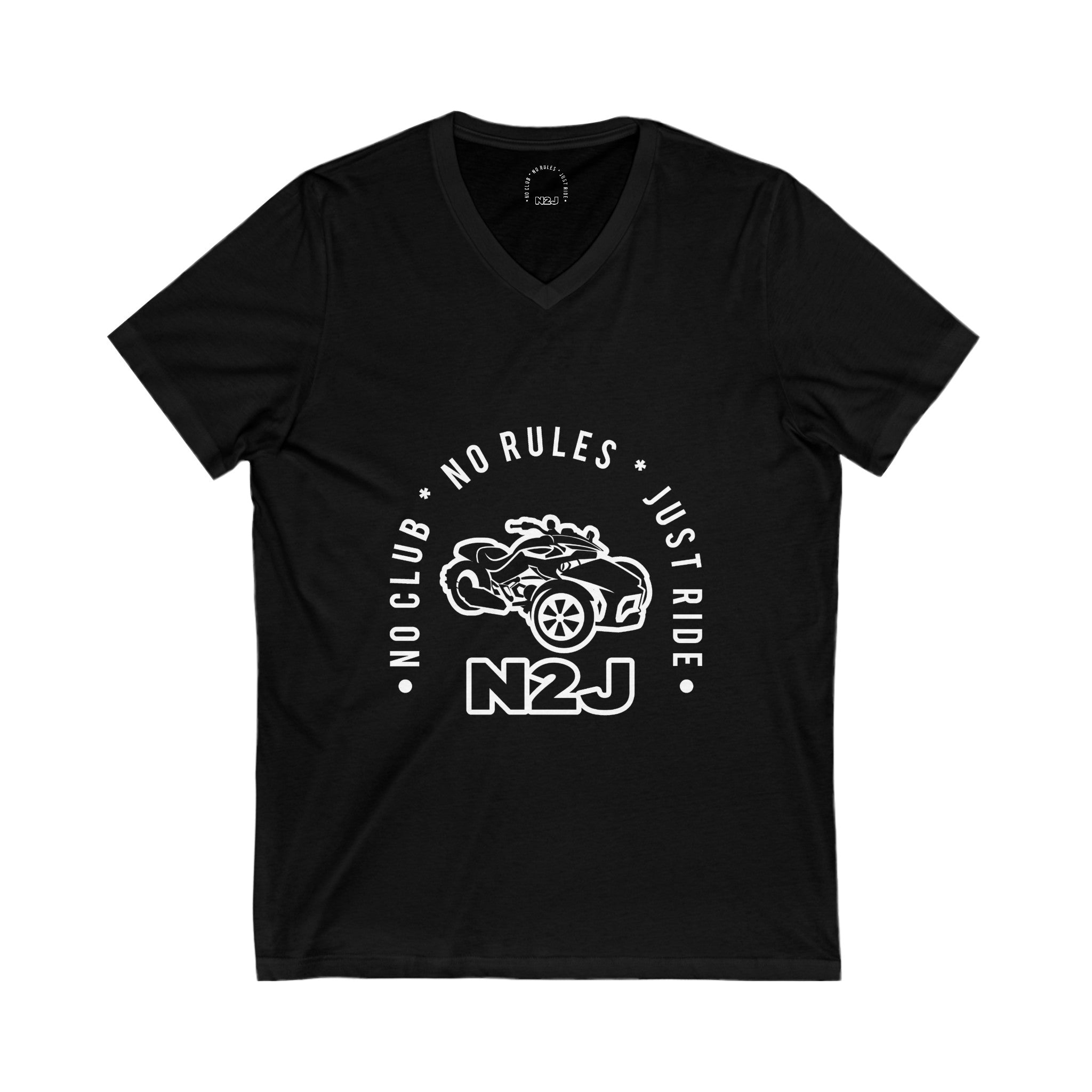 N2J  Unisex Jersey Short Sleeve V-Neck Tee