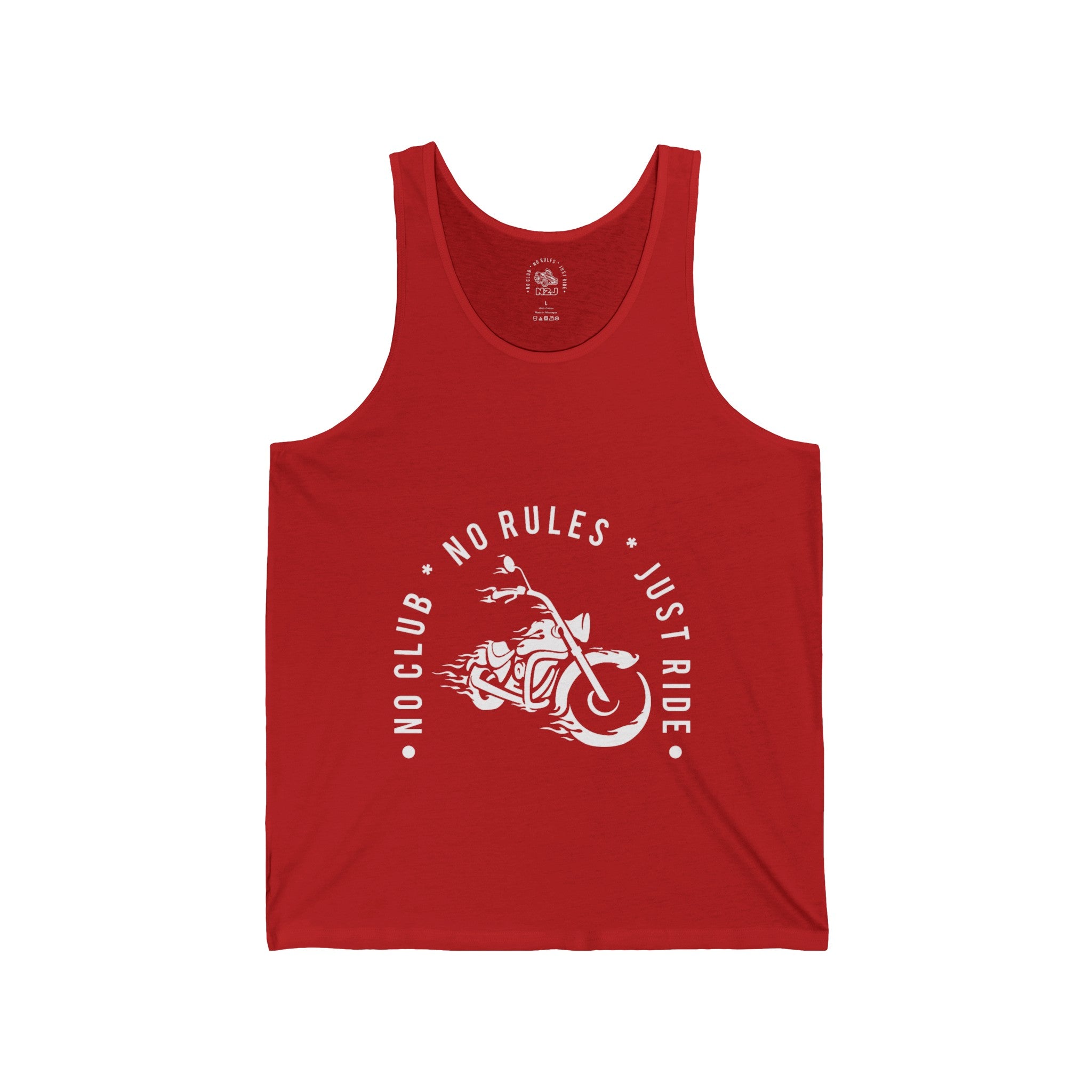 N2J Hot 2 Wheels No logo Unisex Jersey Tank