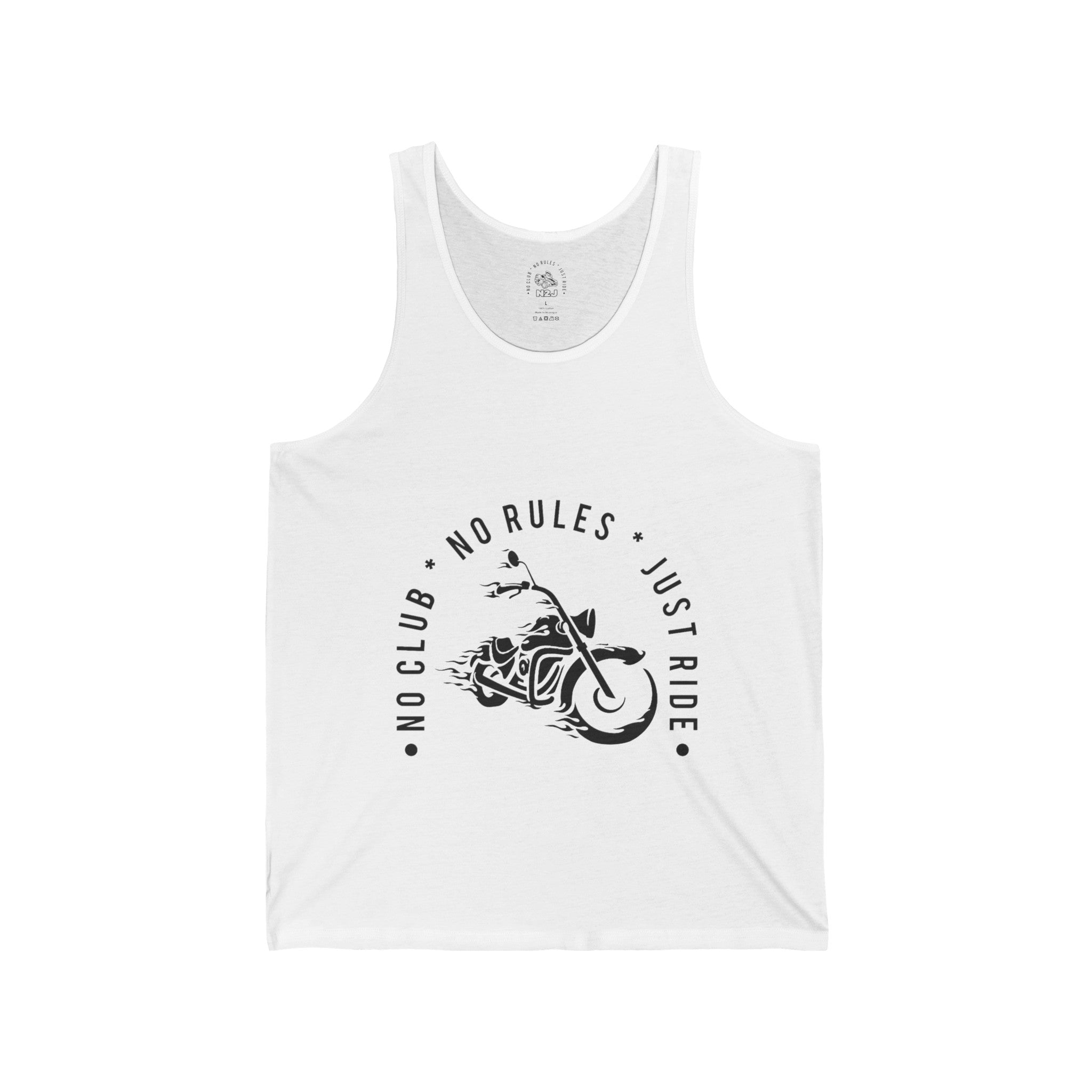 N2J Hot 2 Wheels No logo Unisex Jersey Tank