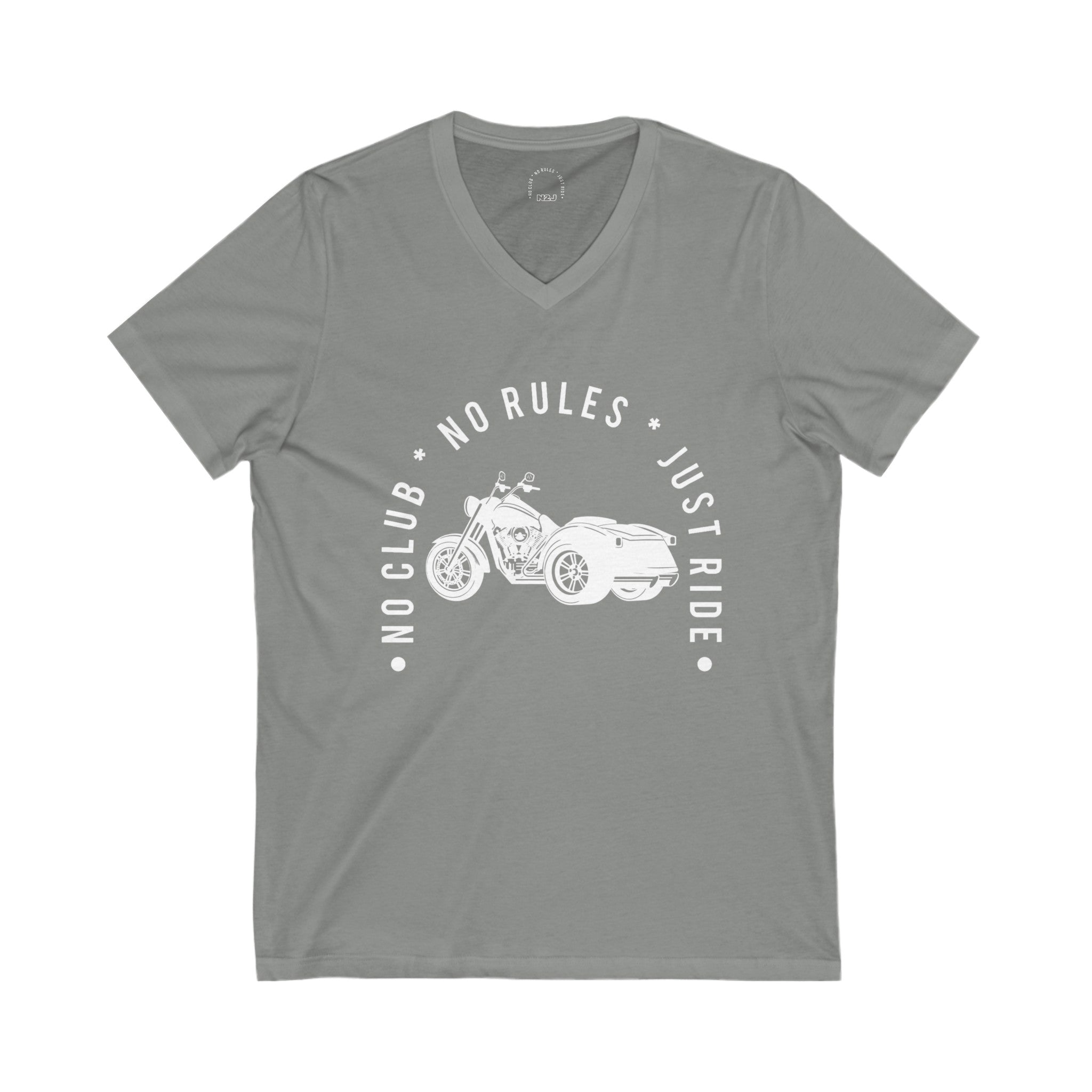 N2J trike no logo Unisex Jersey Short Sleeve V-Neck Tee