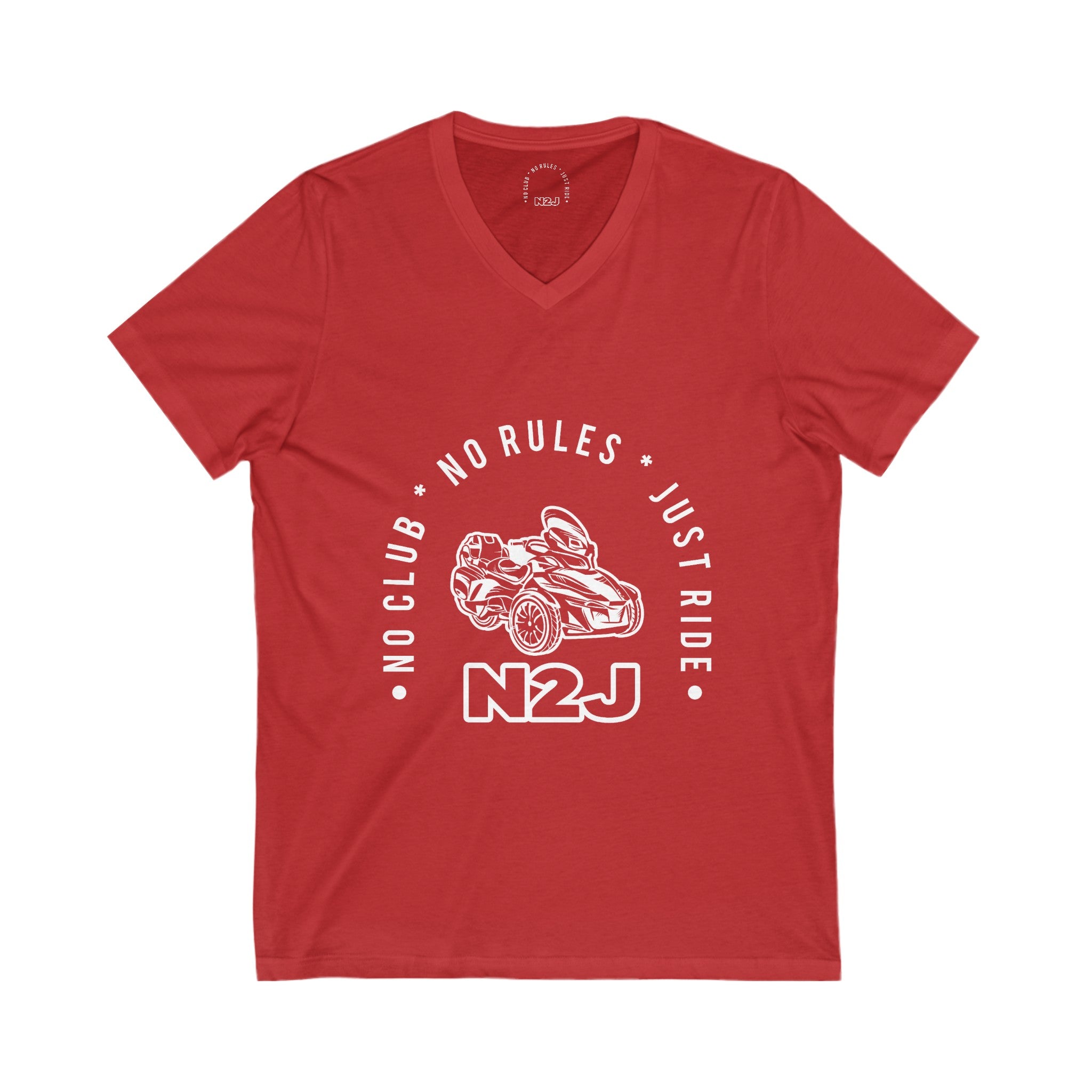 N2J Main 2  Unisex Jersey Short Sleeve V-Neck Tee