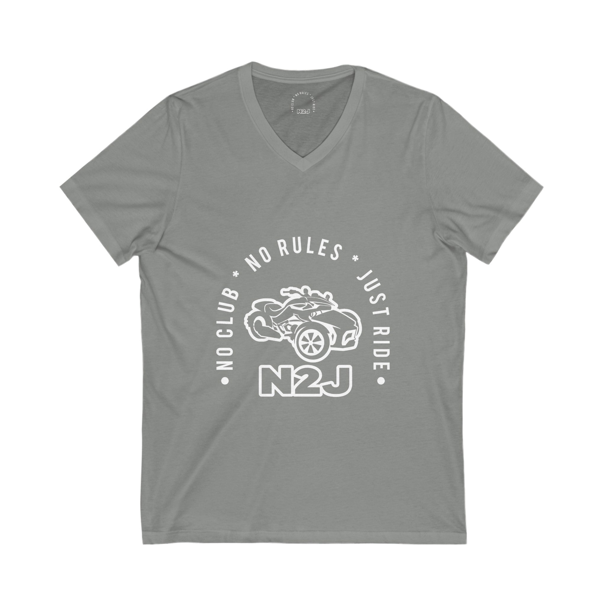 N2J  Unisex Jersey Short Sleeve V-Neck Tee