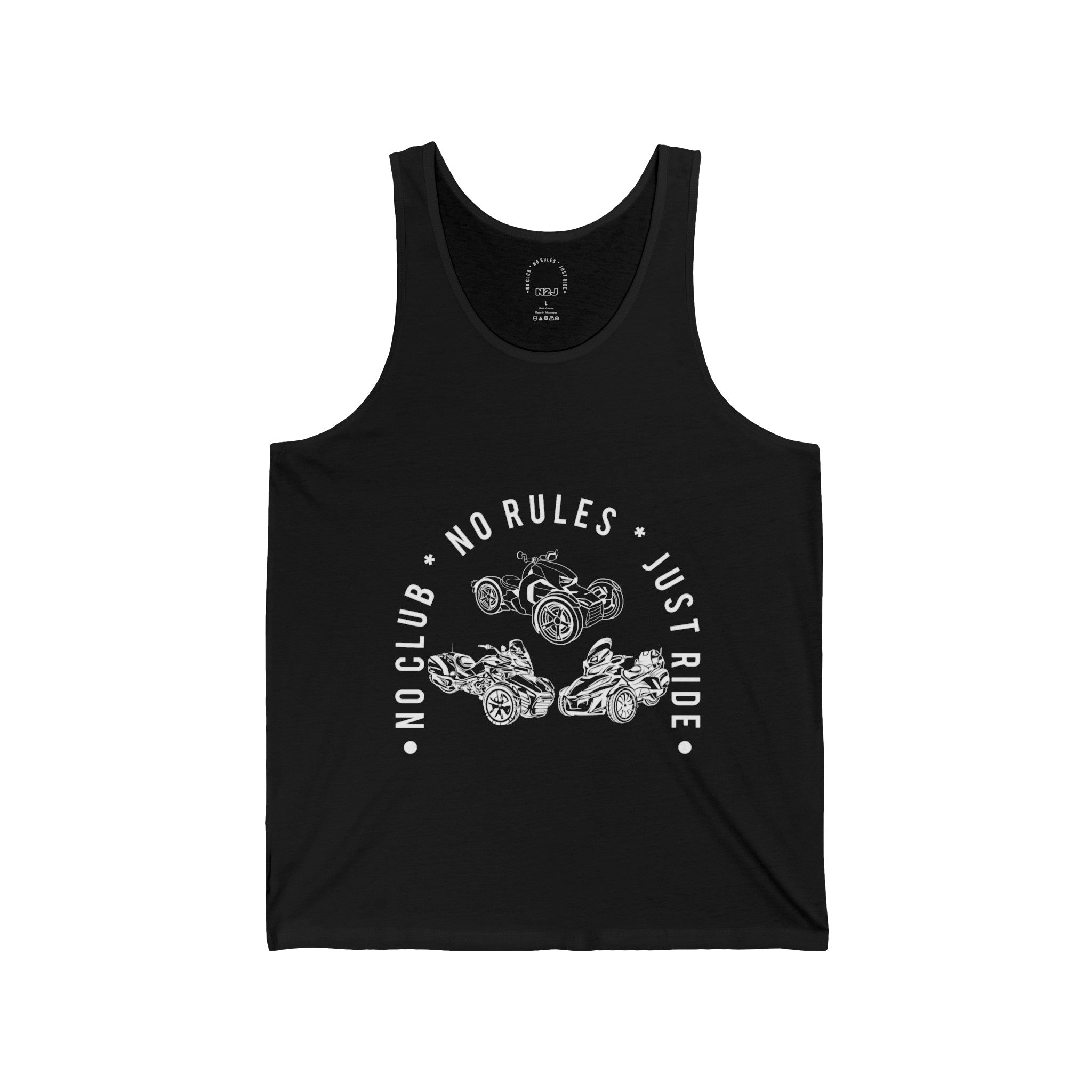 N2J 3 Bikes No logo Unisex Jersey Tank