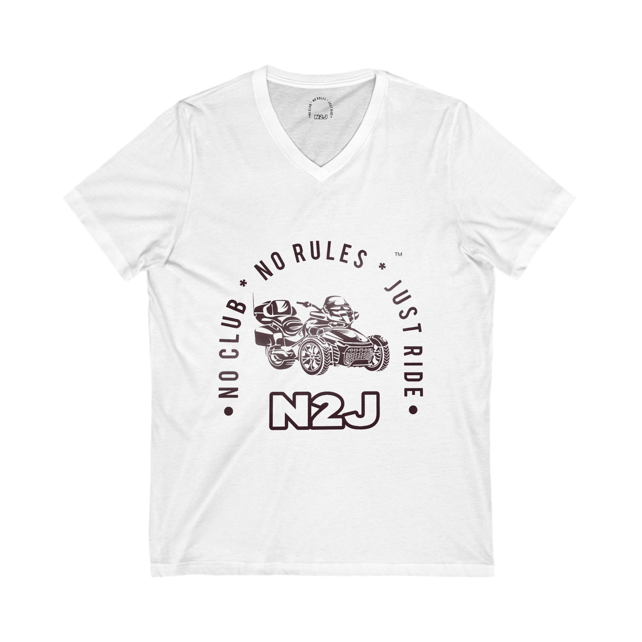 N2J F3B Unisex Jersey Short Sleeve V-Neck Tee