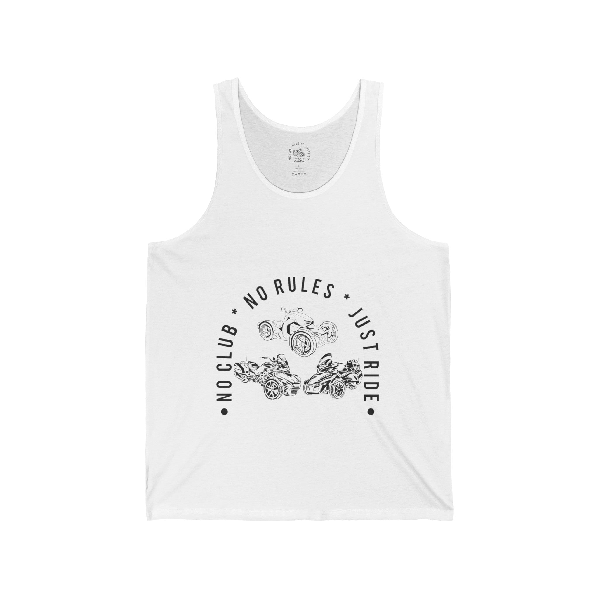 N2J 3 Bikes No logo Unisex Jersey Tank