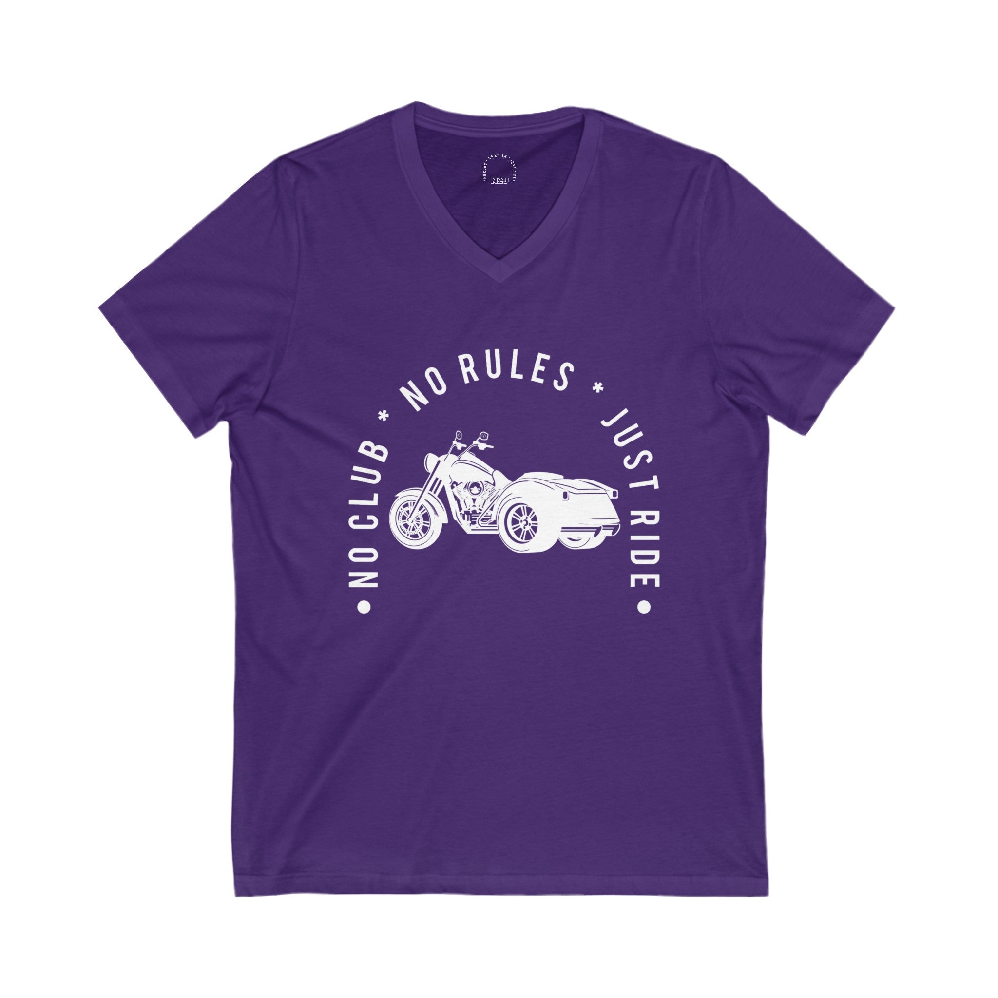 N2J trike no logo Unisex Jersey Short Sleeve V-Neck Tee