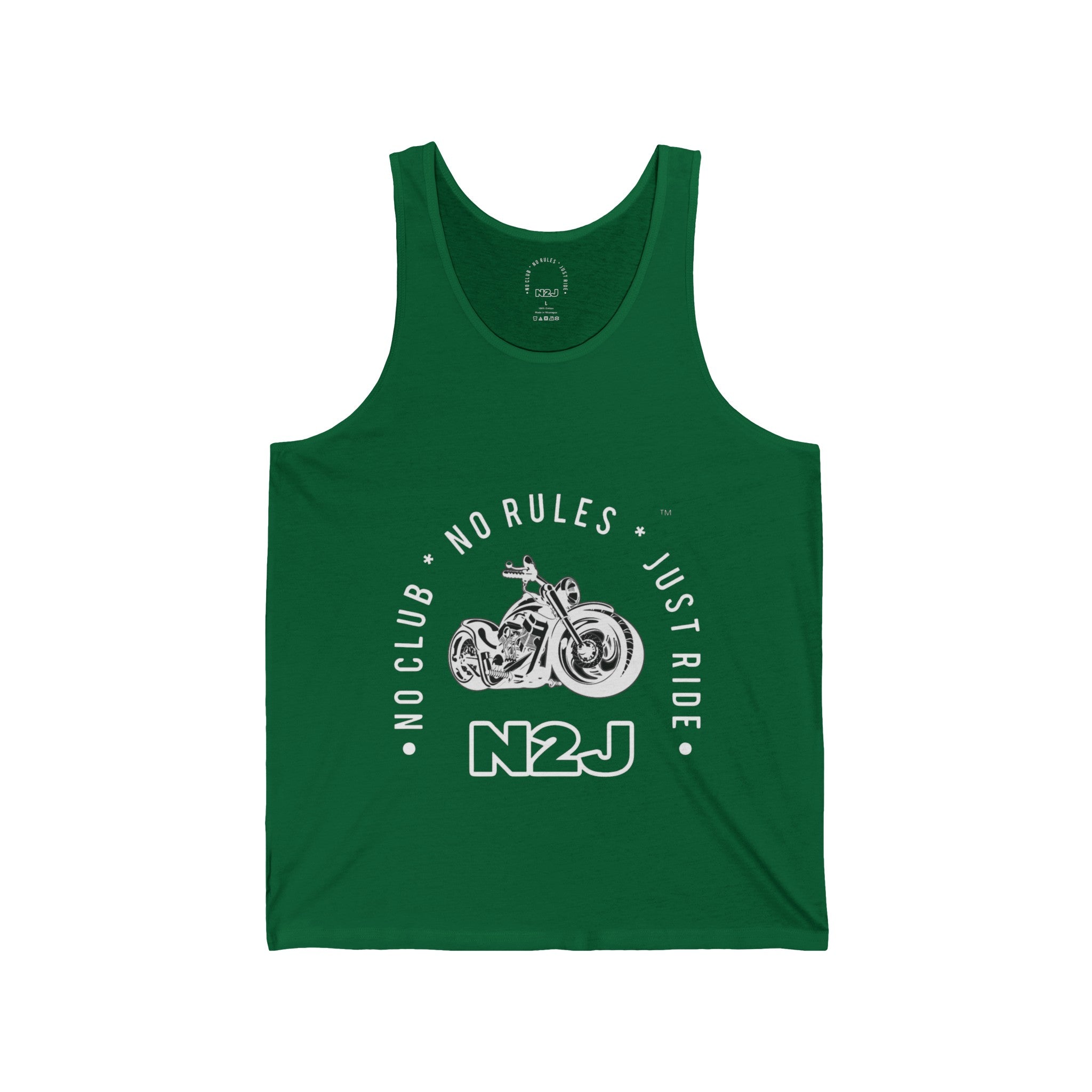 N2J 2 Wheels Unisex Jersey Tank