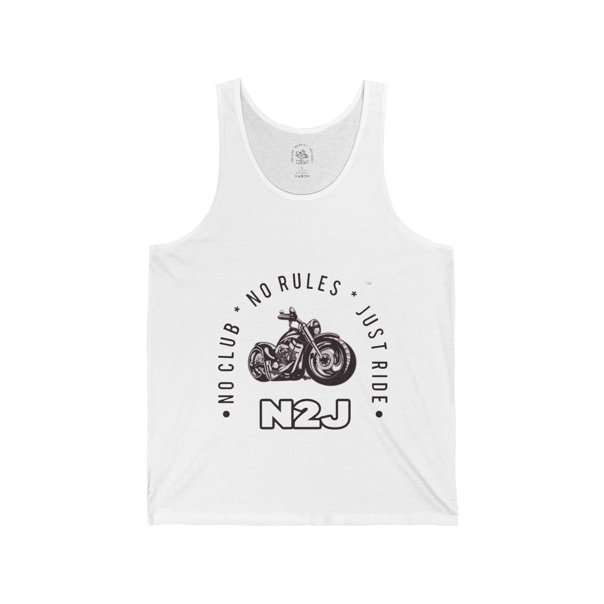 N2J 2 Wheels Unisex Jersey Tank