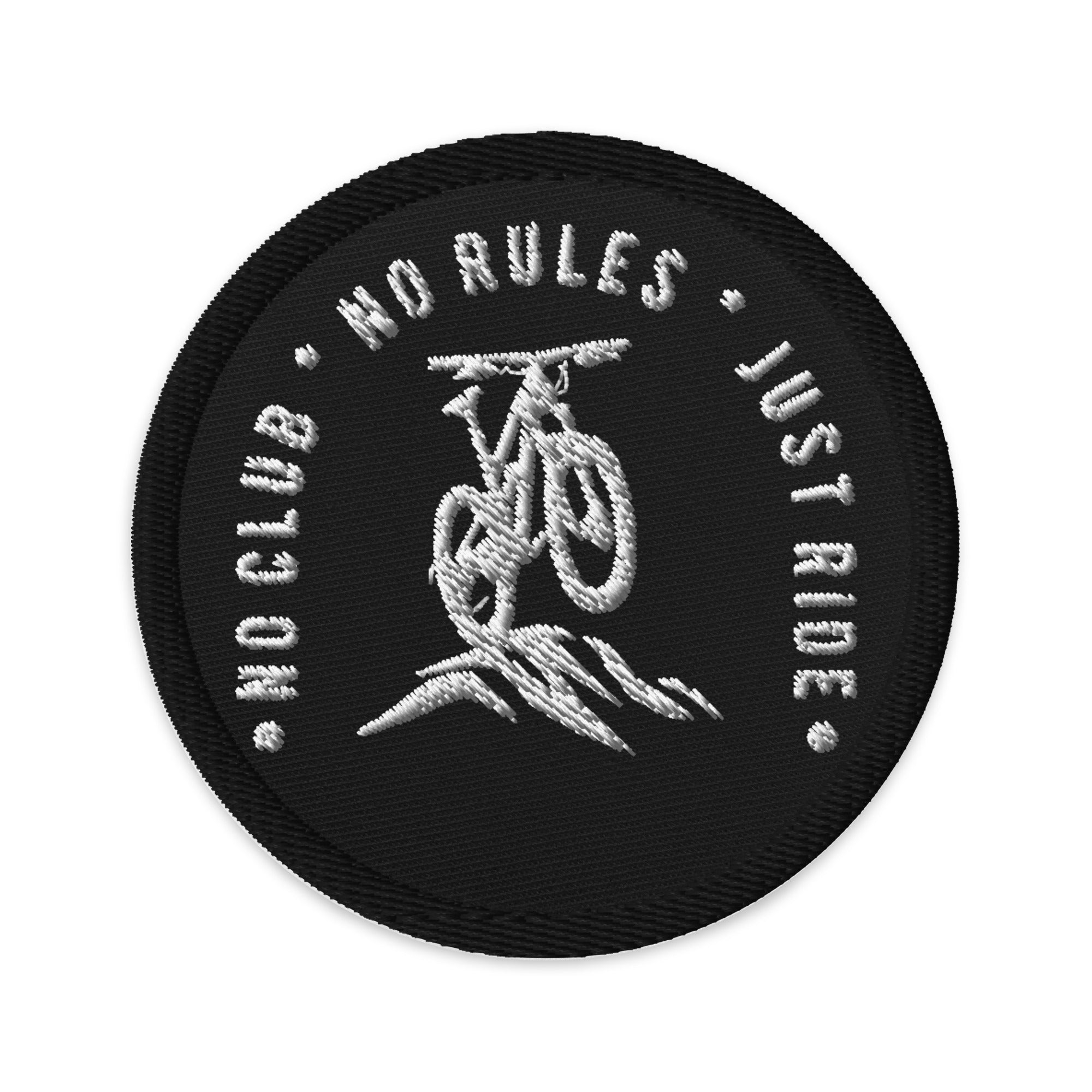 N2J Bicycle No Logo Embroidered patches