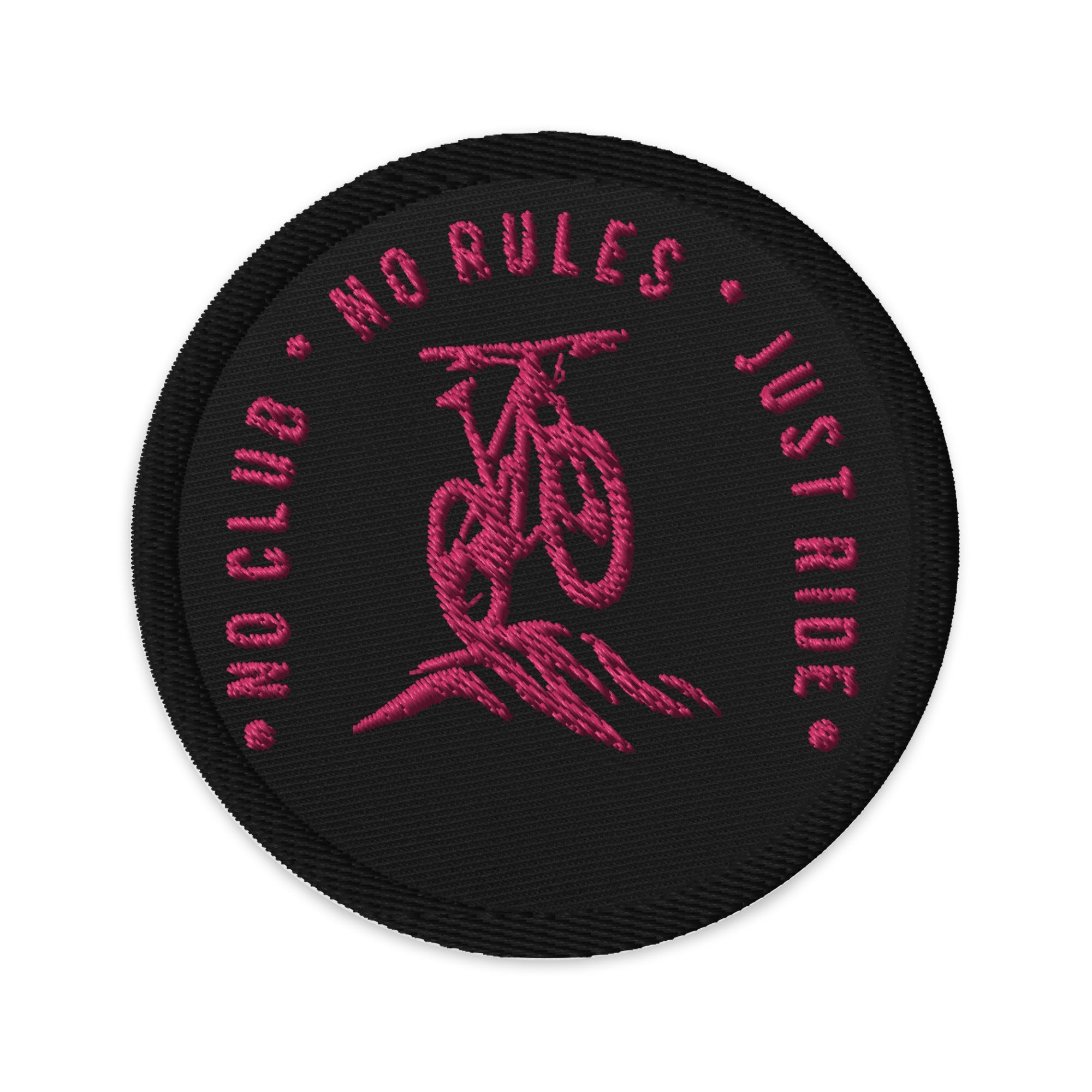 N2J Bicycle No Logo Embroidered patches