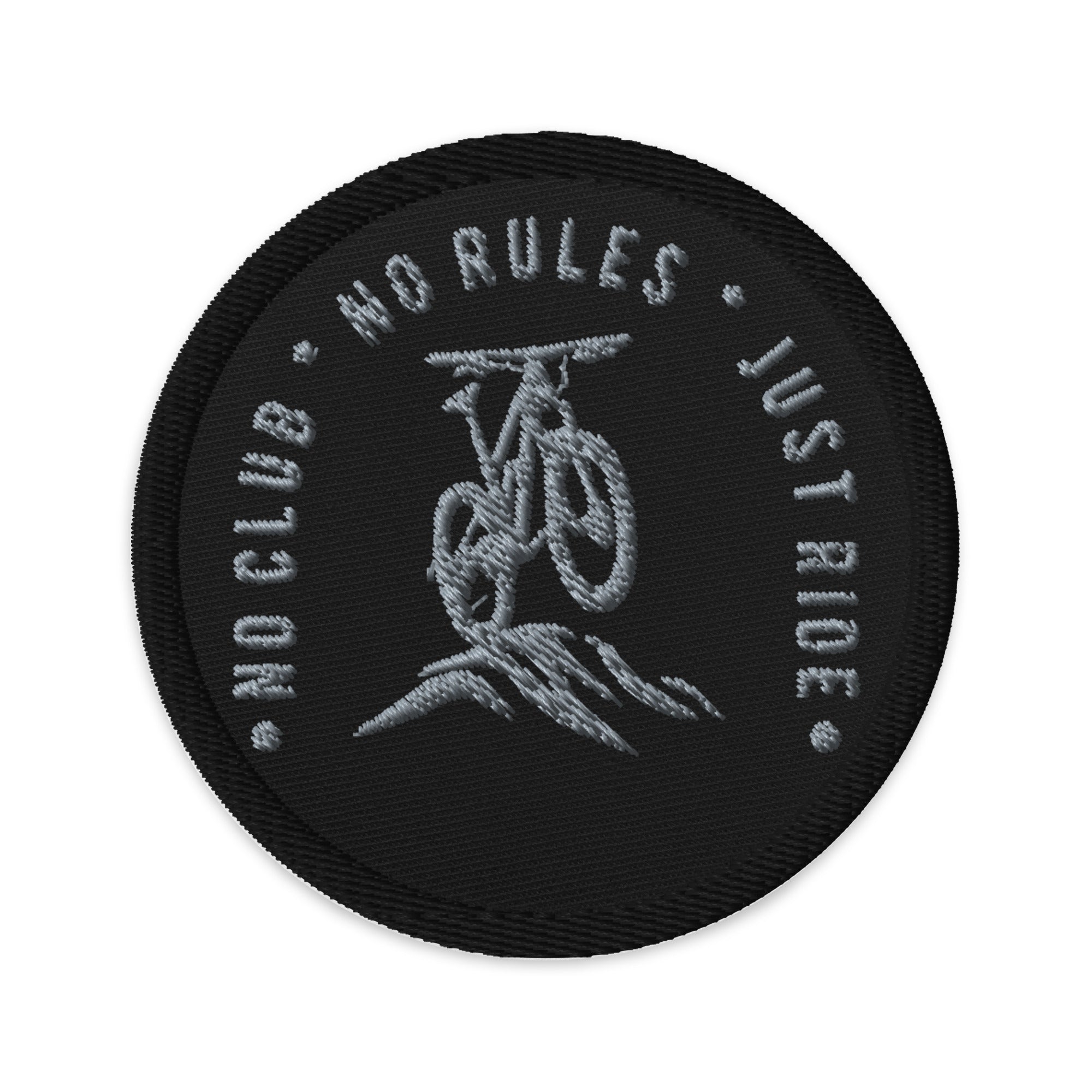 N2J Bicycle No Logo Embroidered patches