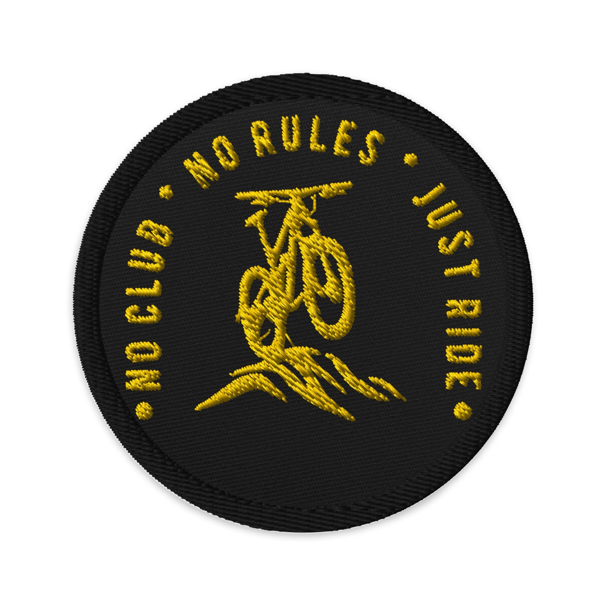 N2J Bicycle No Logo Embroidered patches