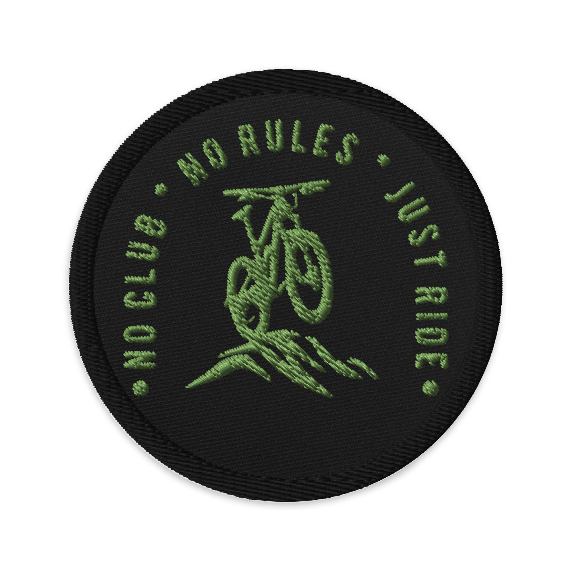 N2J Bicycle No Logo Embroidered patches