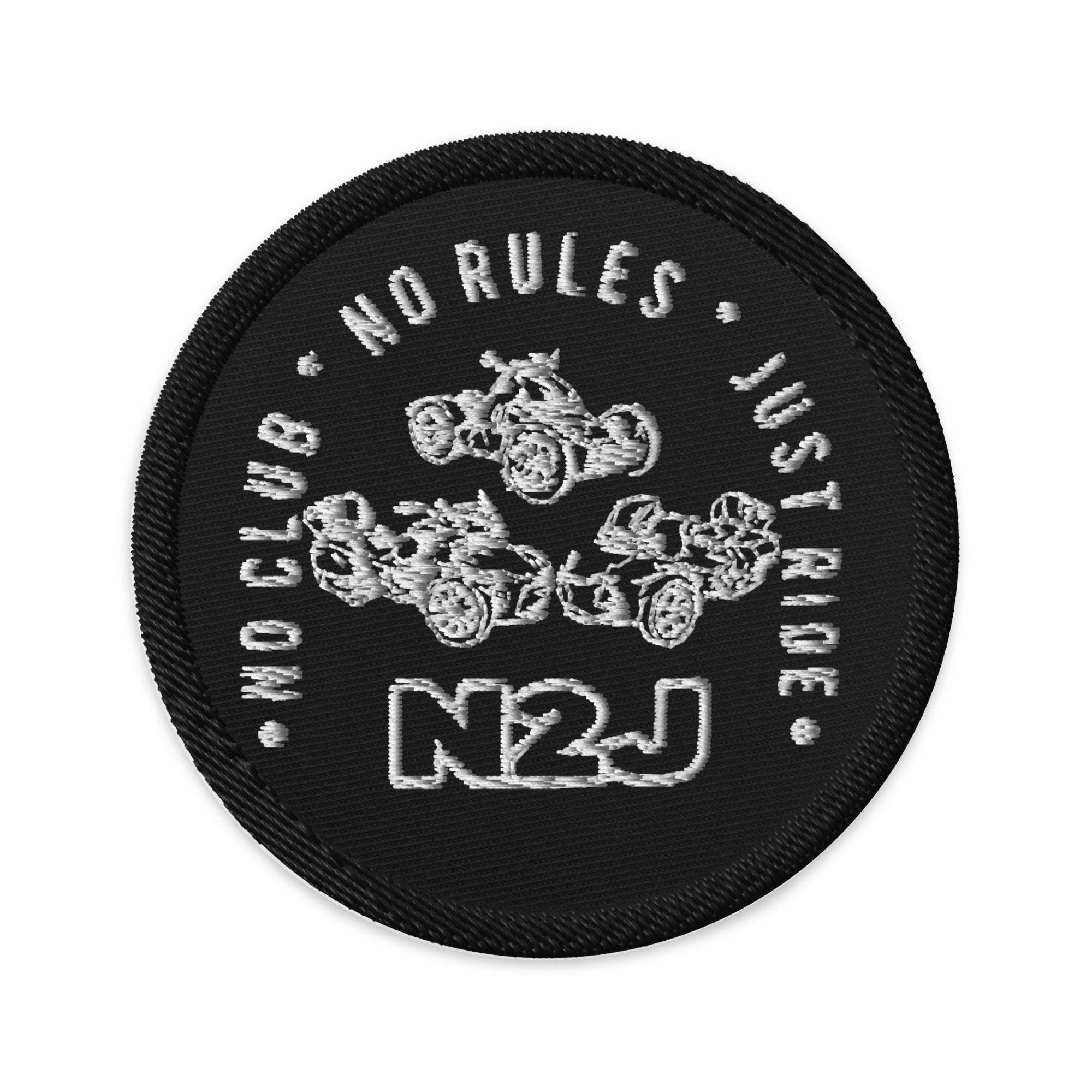 N2J 3 Bikes Newer Embroidered Patches