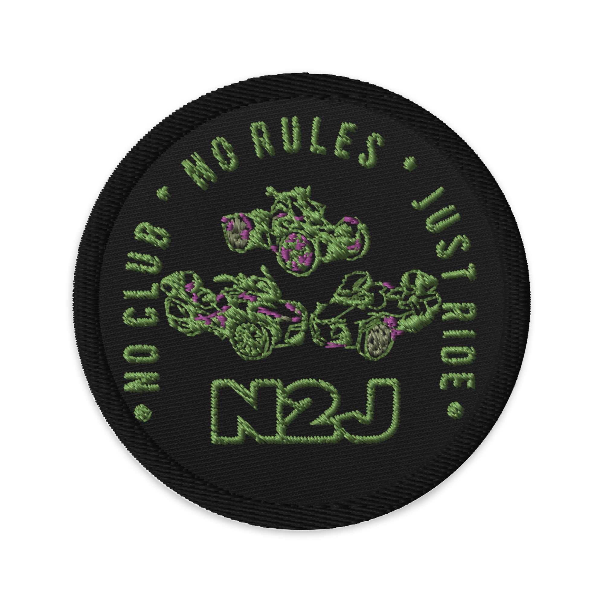 N2J 3 Bikes Newer Embroidered Patches