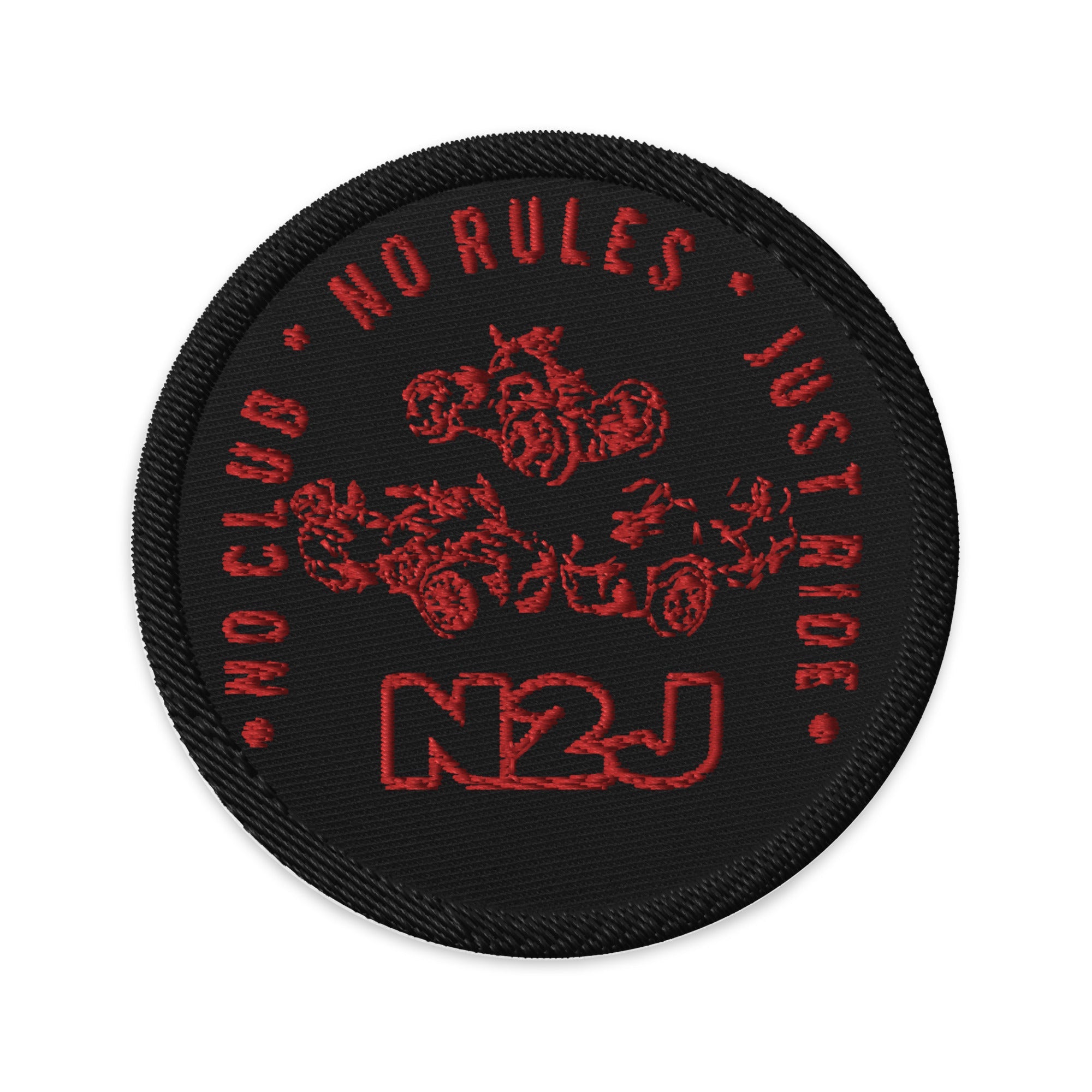 N2J 3 Bikes Newer Embroidered Patches