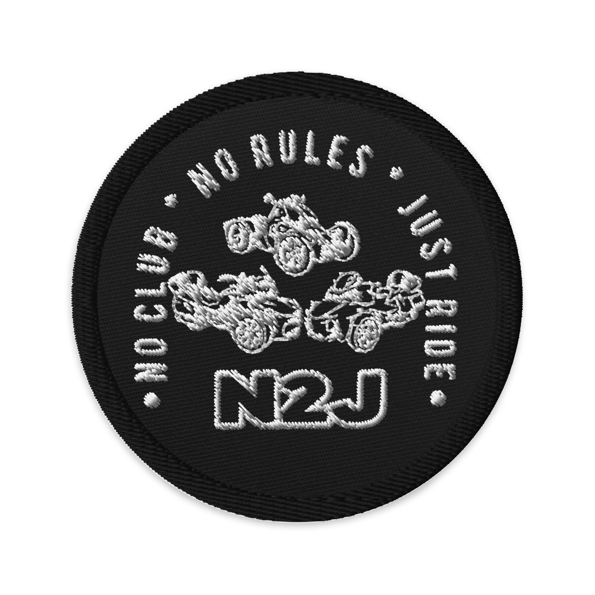 N2J 3 Bikes Newer Embroidered Patches