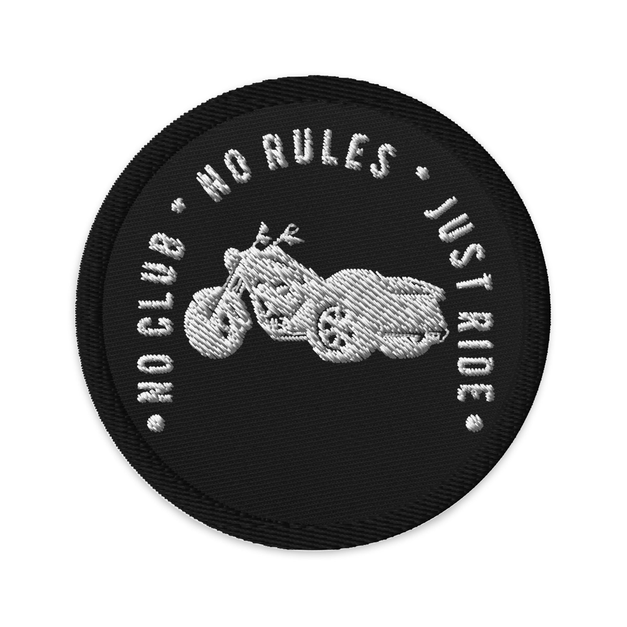 N2J trike no logo Embroidered patches