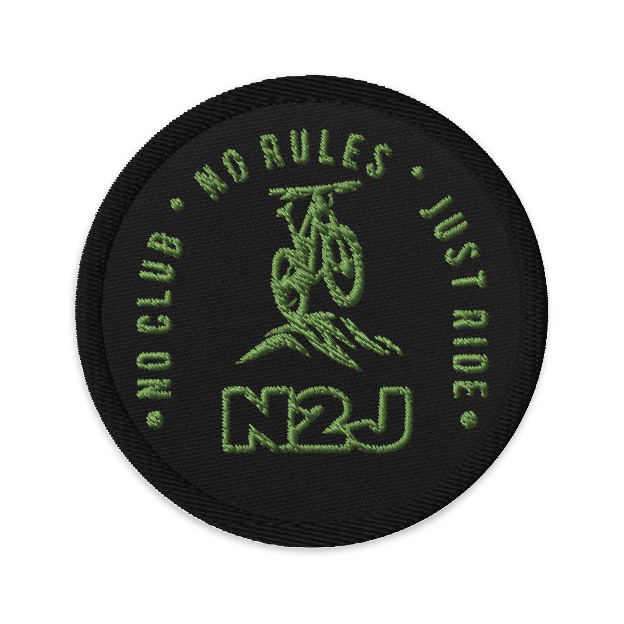 N2J Bicycle Embroidered patches