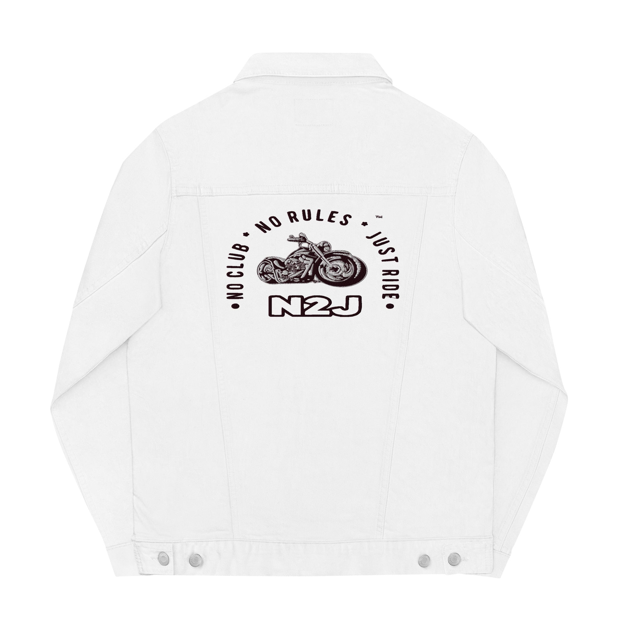 N2J 2 Wheels Unisex Denim Jacket