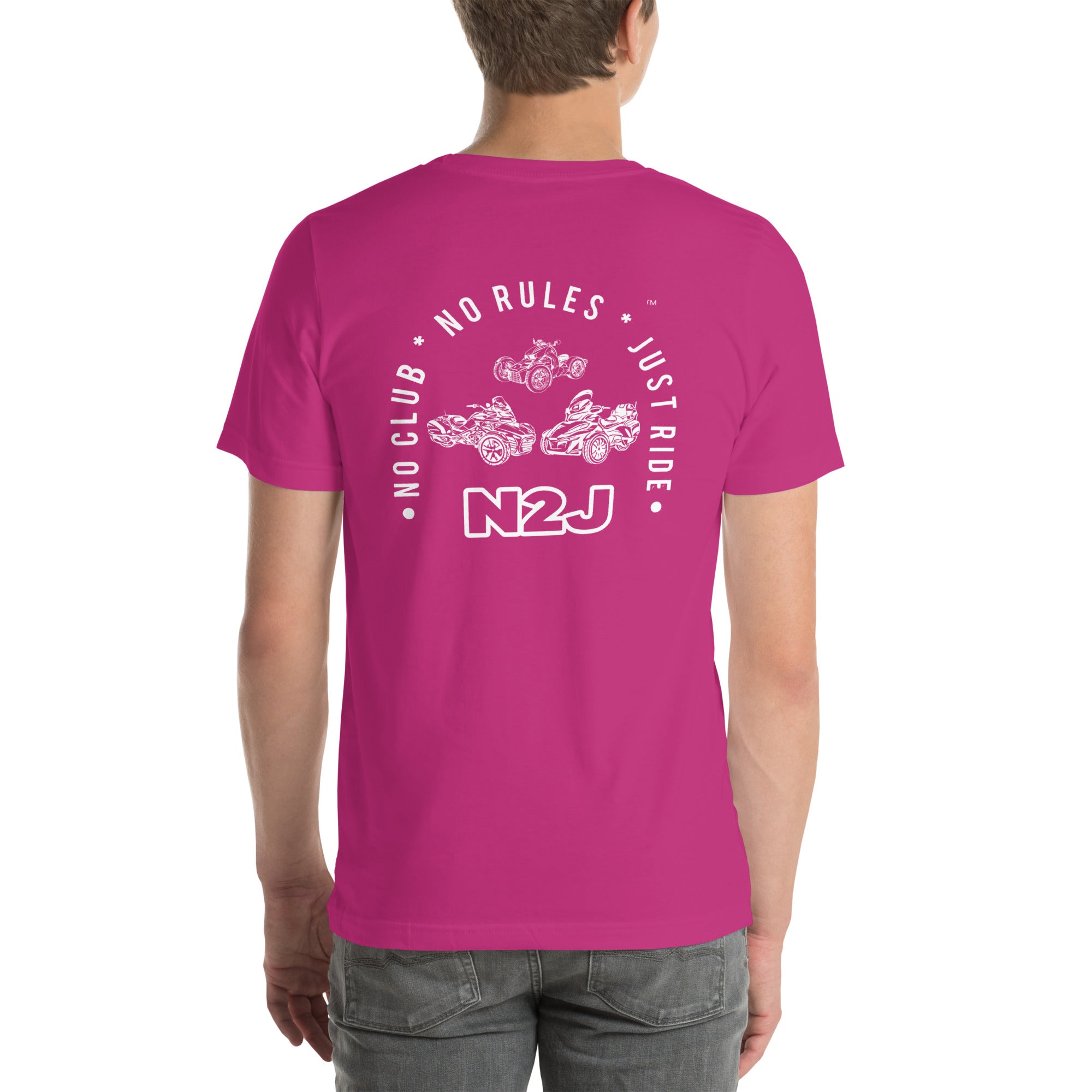 N2J 3 Bikes Embroidered Unisex T-shirt