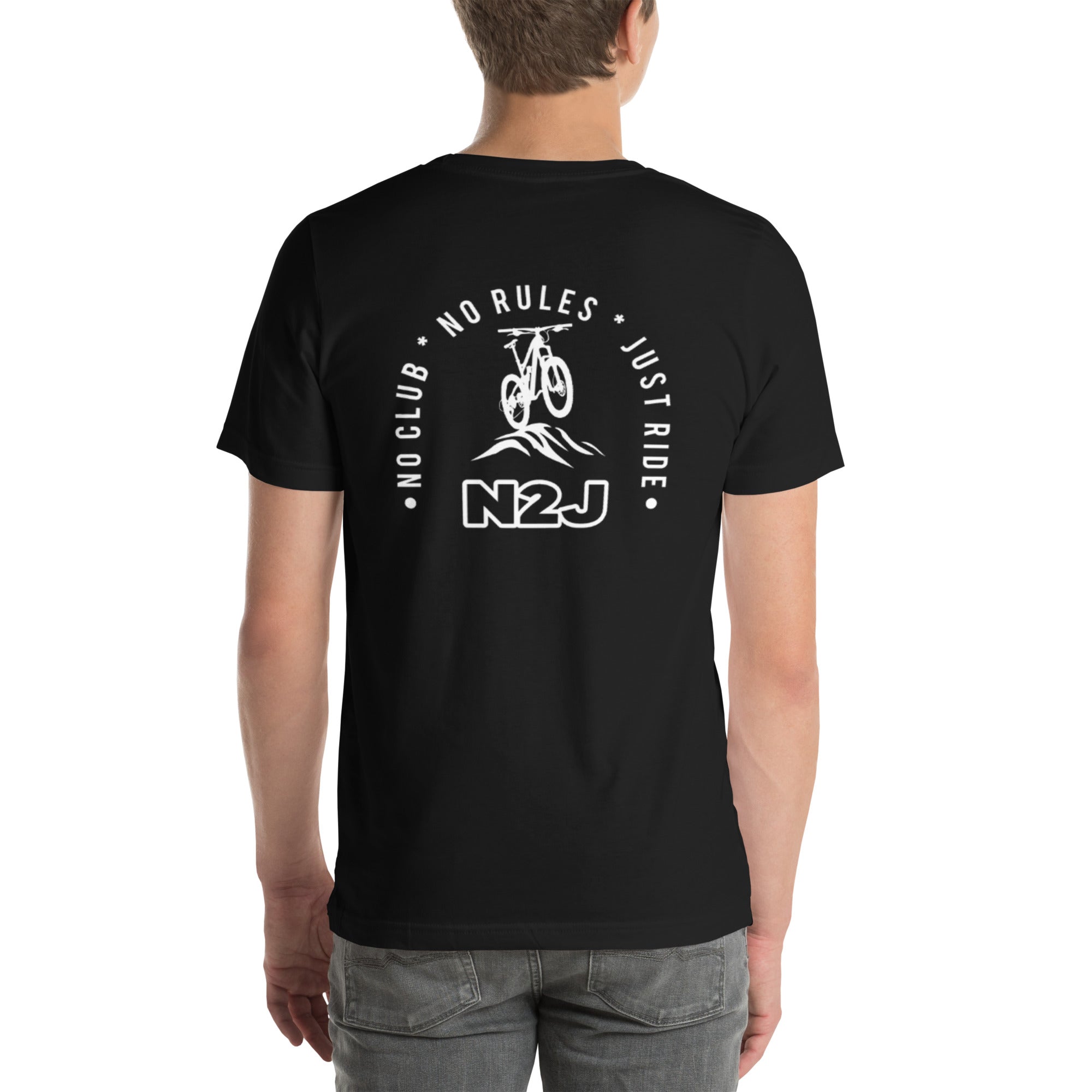 N2J Bicycle Embroidery Unisex T-shirt