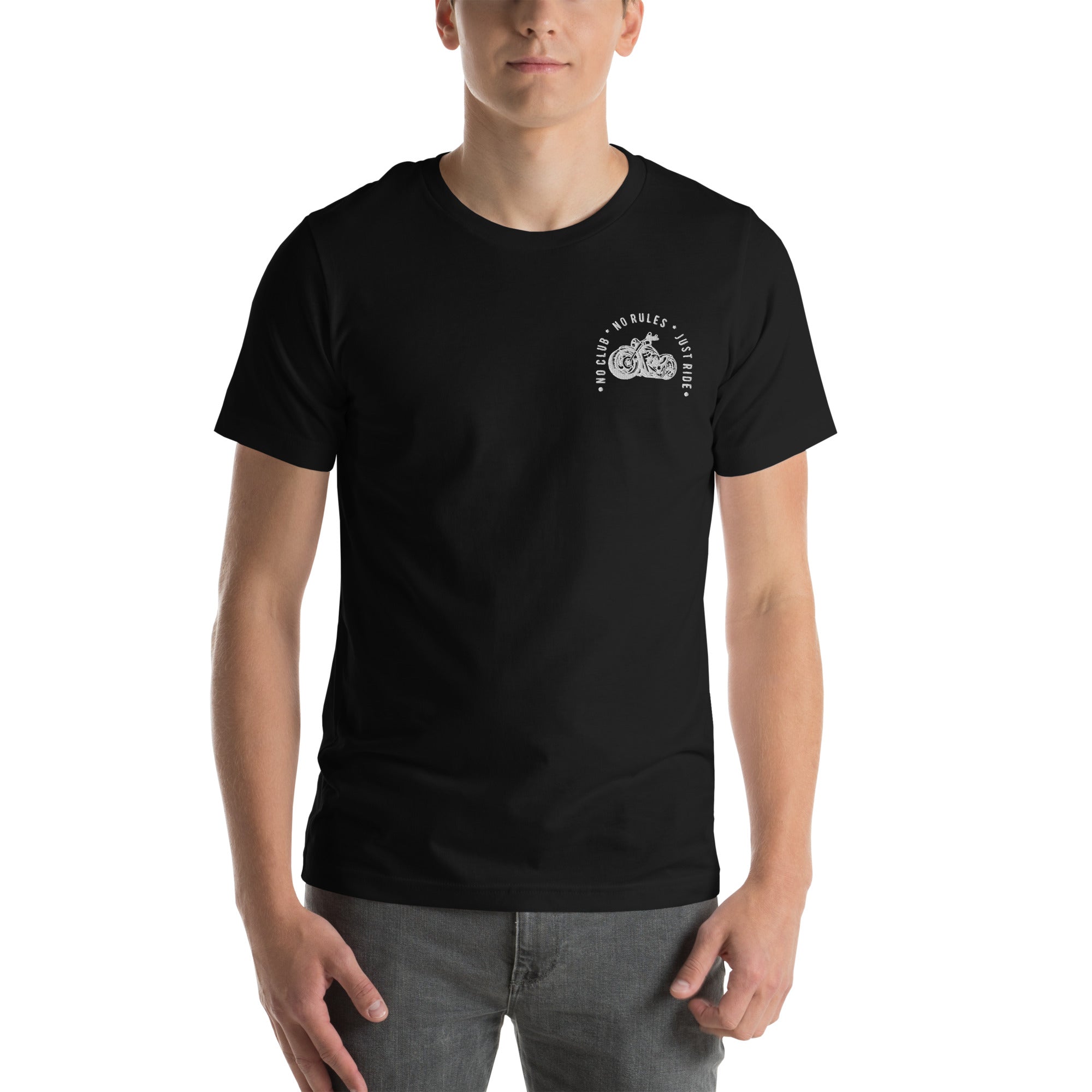 N2J 2 Wheels No Logo  Embroidery Unisex T-shirt