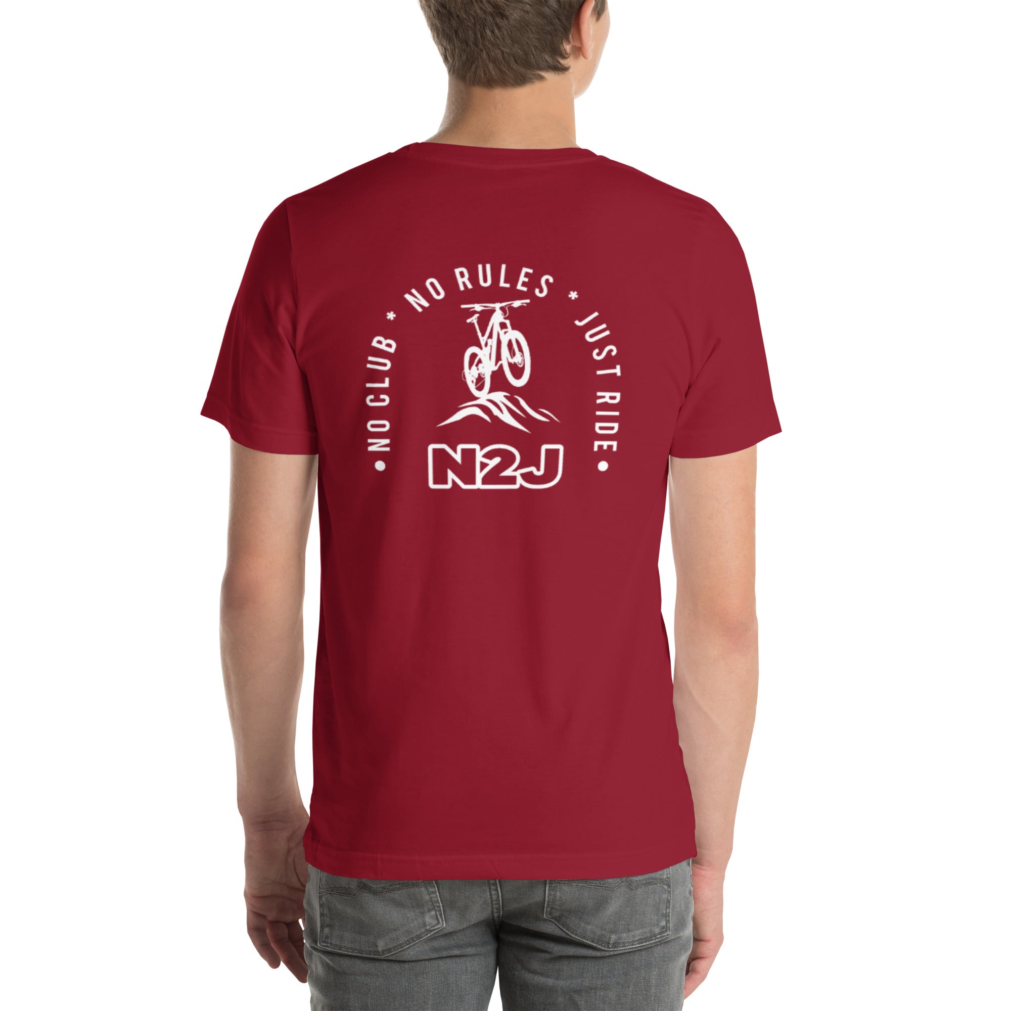 N2J Bicycle Embroidery Unisex T-shirt