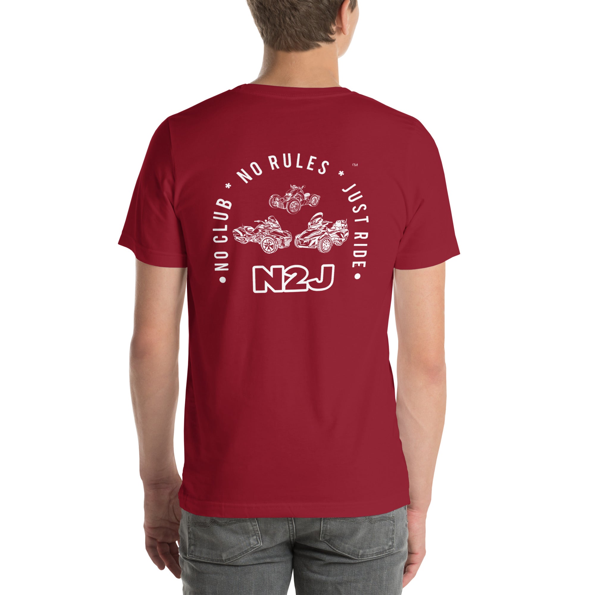 N2J 3 Bikes Embroidered Unisex T-shirt