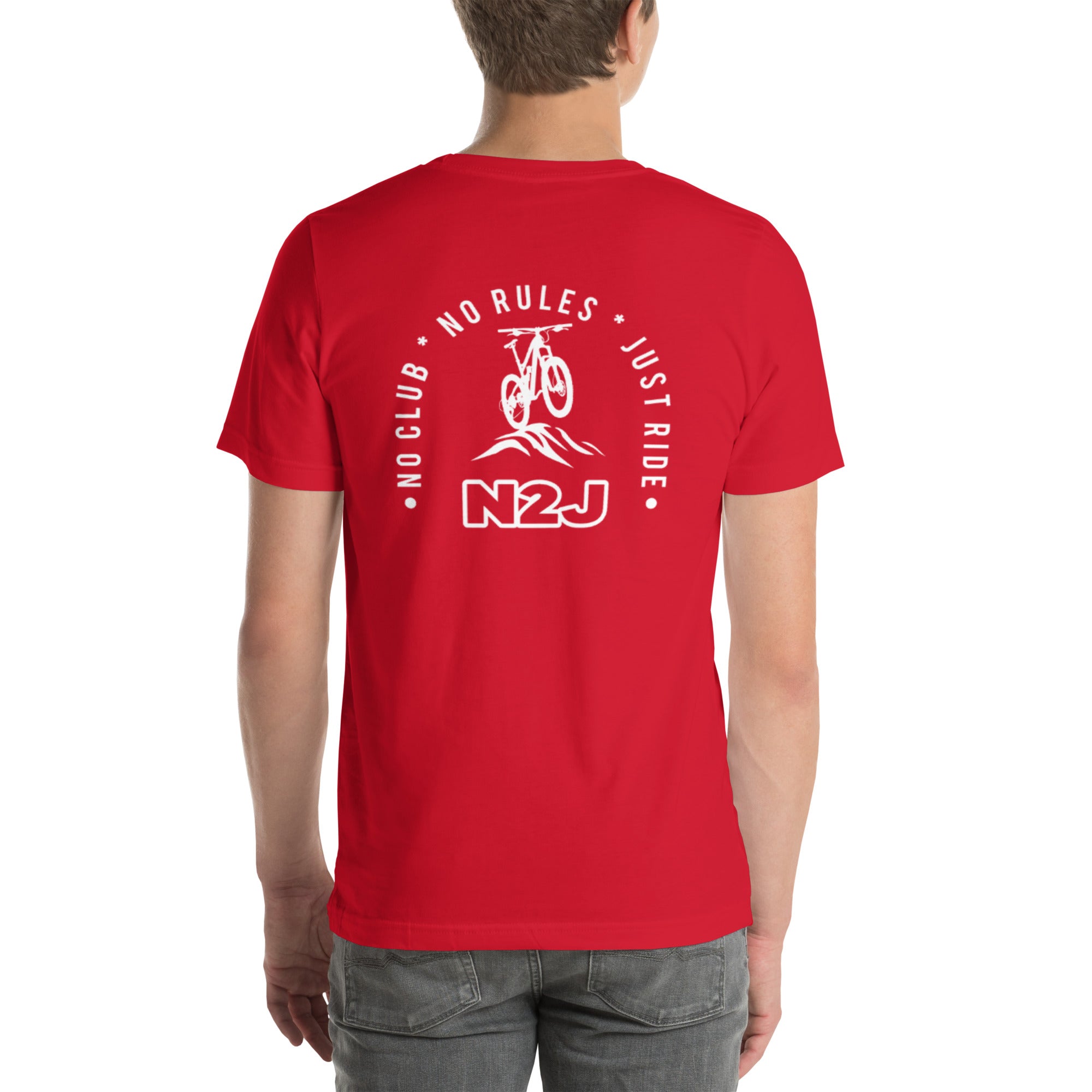 N2J Bicycle Embroidery Unisex T-shirt