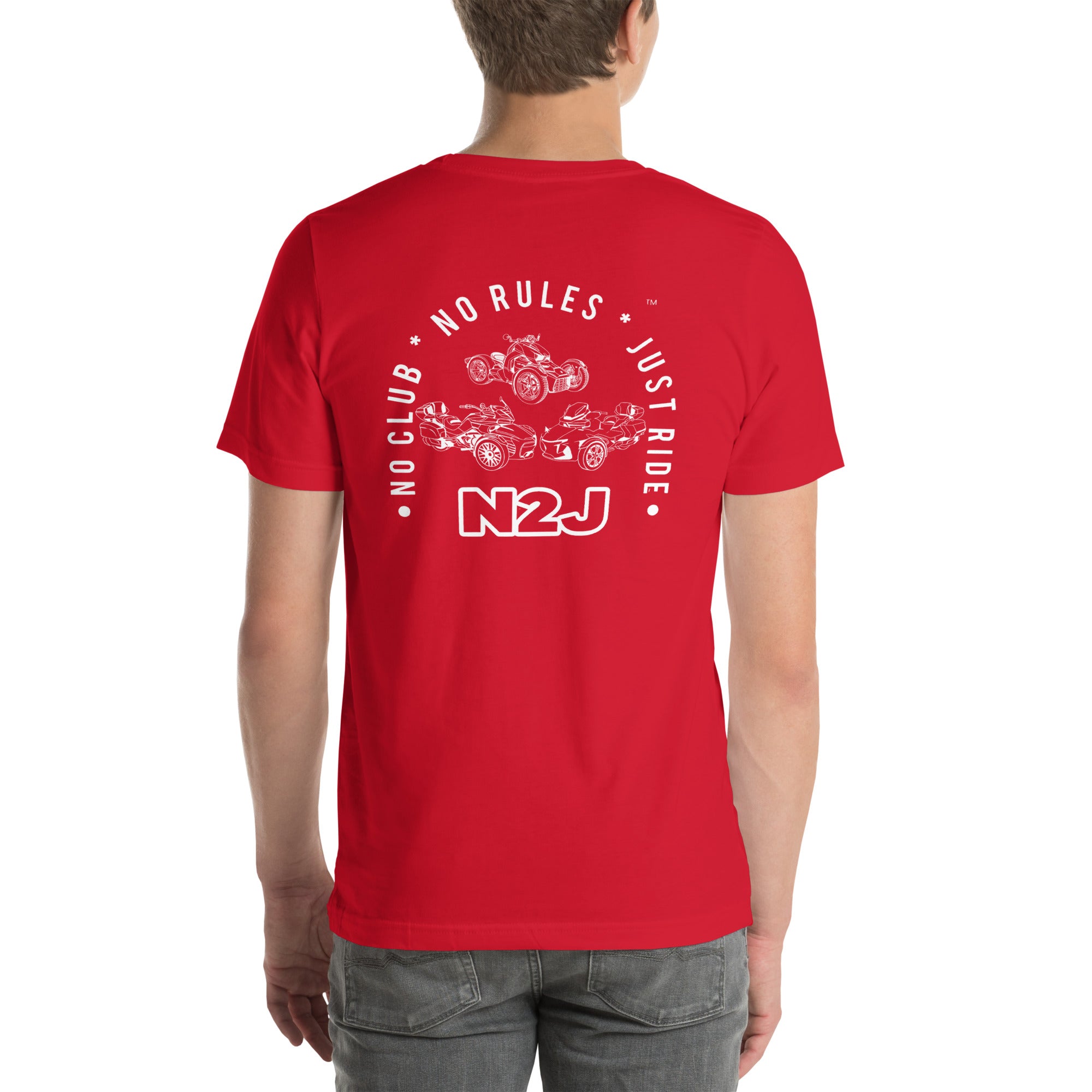 N2J 3 Wheels Newer Embroidery Unisex T-shirt