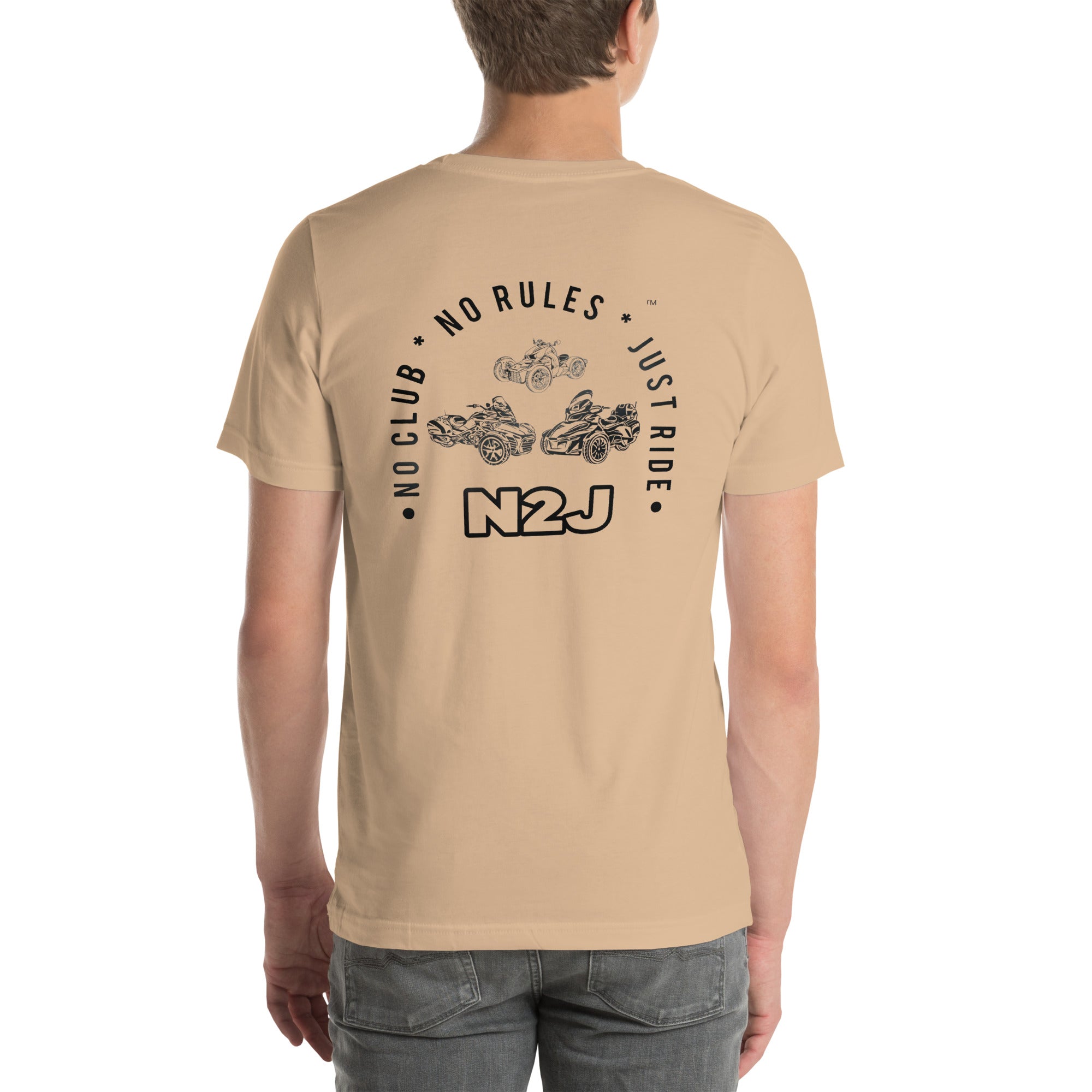 N2J 3 Bikes Embroidered Unisex T-shirt