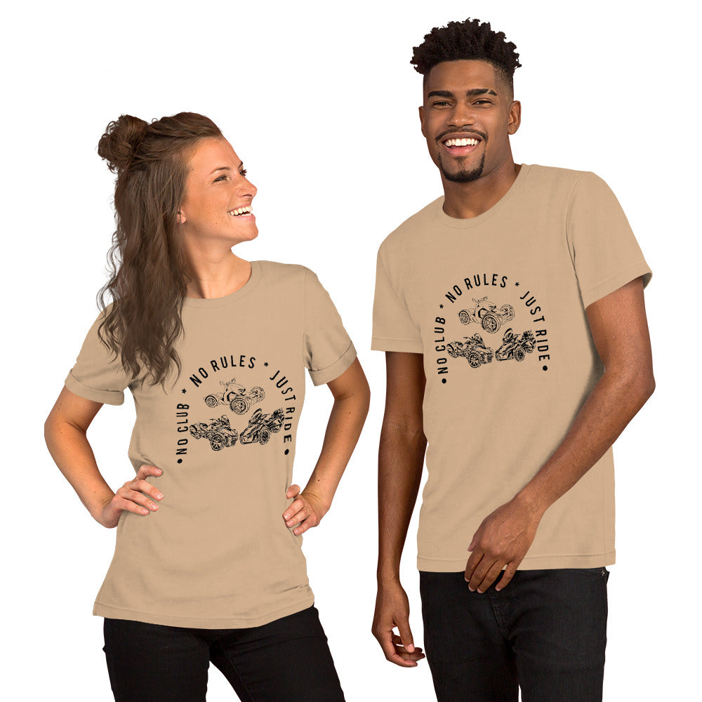 N2J 3 Bikes No Logo Unisex T-shirt