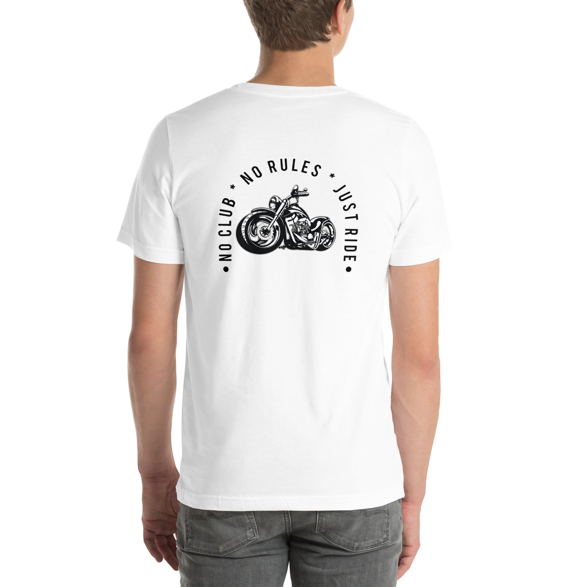 N2J 2 Wheels No Logo  Embroidery Unisex T-shirt