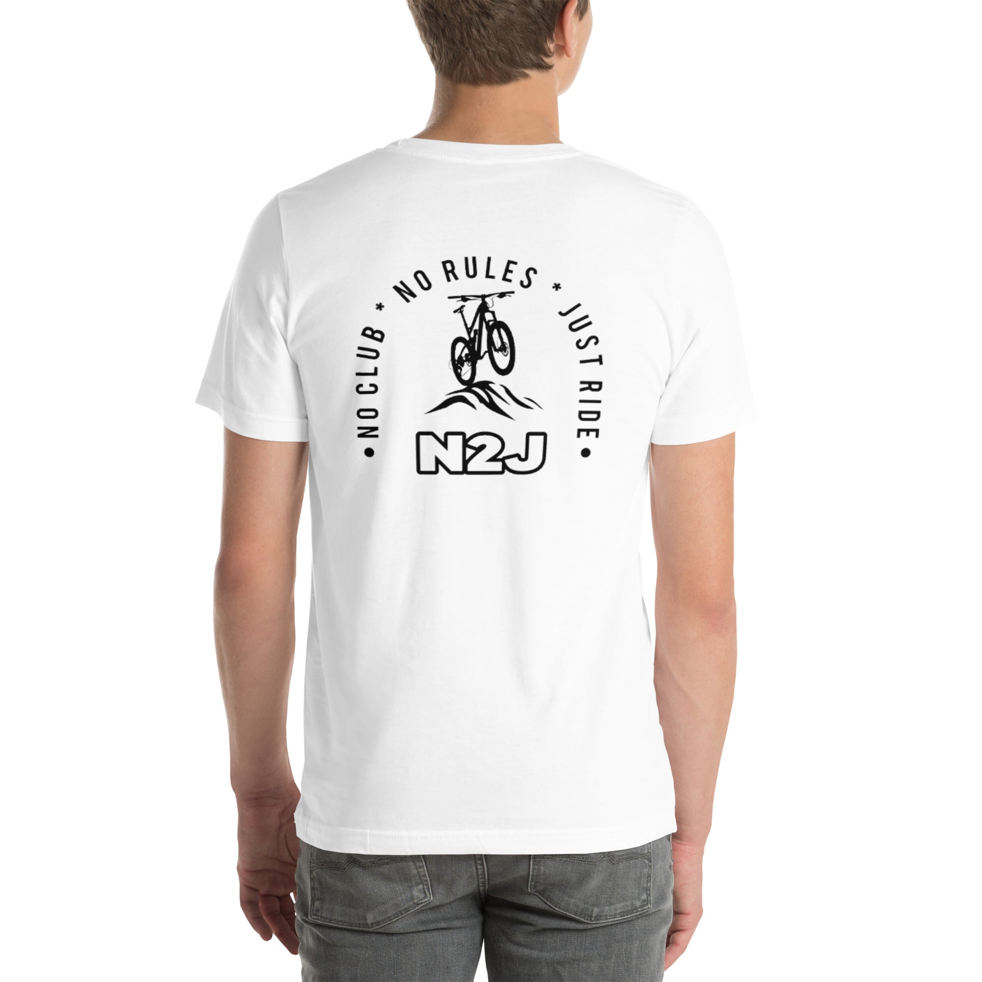 N2J Bicycle Embroidery Unisex T-shirt